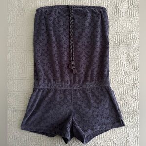 Juicy Couture VINTAGE Y2K Navy Terry Cloth Romper